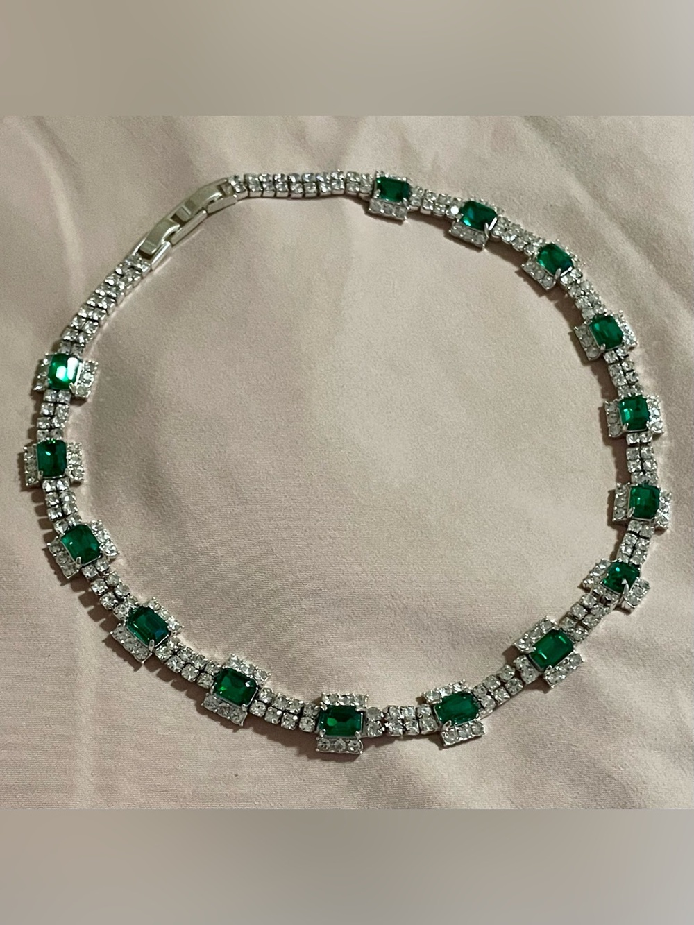 J. Crew Cupchain Gemstone Necklace in Magic Forest NWOT